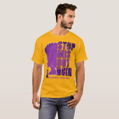 Bewustwording huiselijk geweld STOP MISOGYNOIR T-shirt (Voorkant volledig)