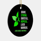 Bewustwording over leverziekten keramisch ornament (Rechts)