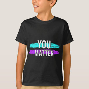 Bewustwording Probleem Design Gift voor Mentale Ge T-shirt