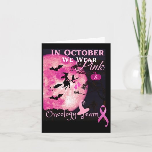 Bewustwording van borstkanker. In oktober Draag we Kaart (Voorkant)