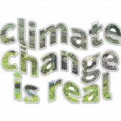 Bewustwording van de aarde door opwarming van de a sticker (Voorkant)