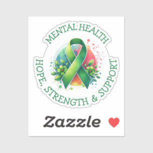 Bewustwording van geestelijke gezondheid - Steun K Sticker