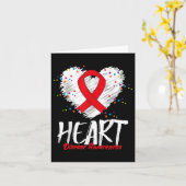 Bewustwording van hartziekten _2 kaart (Gele Bloem)