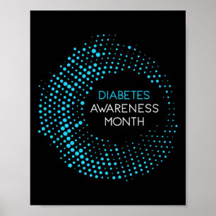 Bewustwordingsmaand voor T1- en T2-diabetes Poster