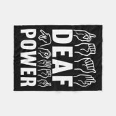 Bewustzijn ASL Gebarentaal Amerikaanse Gebarentaal Fleece Deken (Voorkant (Horizontaal))