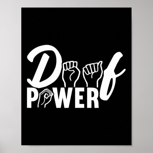 Bewustzijn Asl Gebarentaal Amerikaanse Gebarentaal Poster (Voorkant)