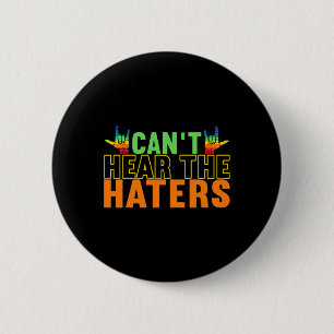 Bewustzijn ASL Gebarentaal Amerikaanse Gebarentaal Ronde Button 5,7 Cm