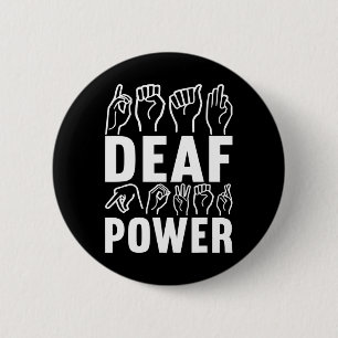 Bewustzijn ASL Gebarentaal Amerikaanse Gebarentaal Ronde Button 5,7 Cm