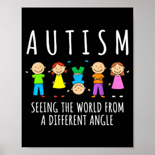 Bewustzijn autisme de wereld zien vanuit een ander poster