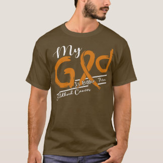 Bewustzijn bij kinderkanker Mijn God is sterker in T-shirt