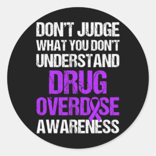 Bewustzijn bij overdosering Overlevende strijder 4 Ronde Sticker