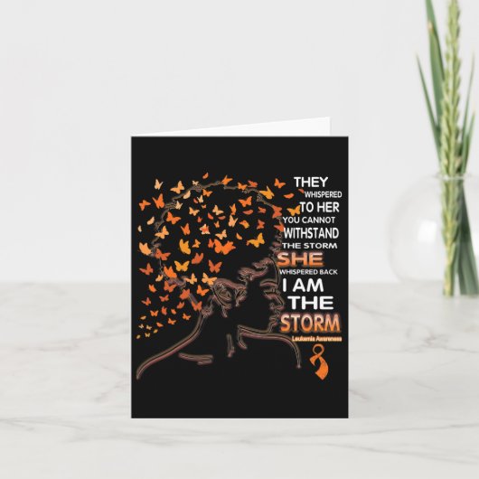 Bewustzijn bij vrouwen met leukemie kaart (Voorkant)