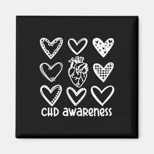 Bewustzijn CHZ Warrior-Heart Disease Month Awarene Magneet