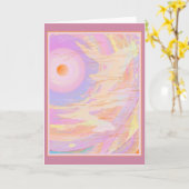 Bewustzijn dbl Art Wenskaart dif voor/achter Kaart (Gele Bloem)