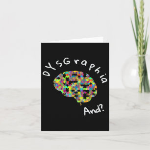 Bewustzijn Dysgraphia Schrijven Leerstoornis Kaart