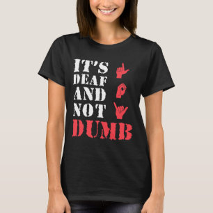 Bewustzijn en ASL hand gebaar dove trots T-shirt