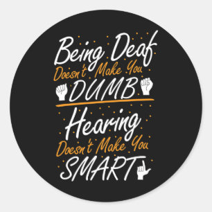 Bewustzijn gebarentaal - ASL Deaf Pride Ronde Sticker