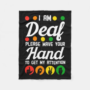 Bewustzijn Gehoorapparaat Implantaat ASL Wave Your Fleece Deken