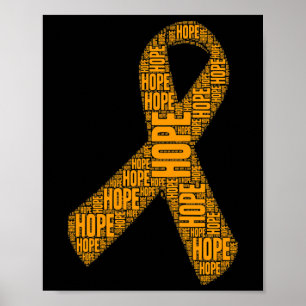 Bewustzijn Hoop Leukemie Bewustzijn Poster