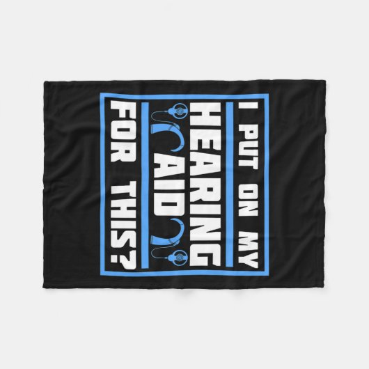 Bewustzijn hoortoestel implantaat ASL 1 Fleece Deken (Voorkant (Horizontaal))