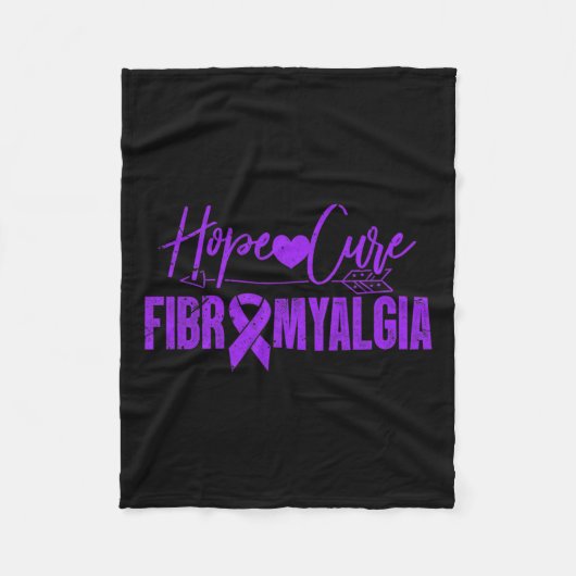 Bewustzijn Hope Cure Fibromyalgie Fibromyositis GR Fleece Deken (Voorkant)