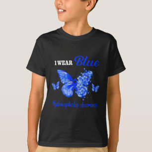 Bewustzijn Ik Draag Blauwe Vlinder T-shirt