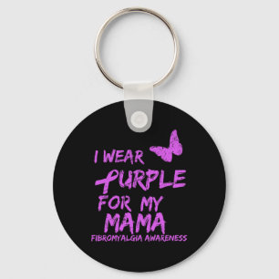 Bewustzijn Ik Draag Paarse Voor Mijn Mama 6 Sleutelhanger