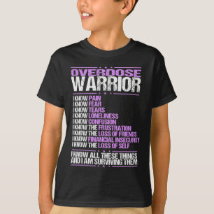 Bewustzijn Ik ken Pain Survivor Paarse Ribbon T-shirt