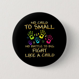 Bewustzijn kinderkanker Cadeaus Ronde Button 5,7 Cm