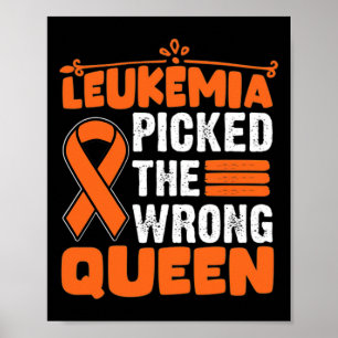 Bewustzijn koos het verkeerde Queen Leukemia Sinaa Poster