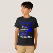 Bewustzijn Moeder Ondersteuning Moeder Blauw Lint T-shirt (Voorkant volledig)