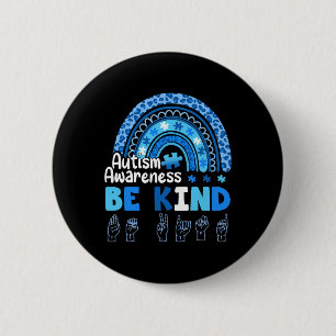 Bewustzijn moet vriendelijk zijn als handgebarenta ronde button 5,7 cm