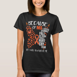 Bewustzijn Multiple Sclerosis Butterfly T-shirt