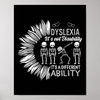 Bewustzijn Niet Invaliditeit Anders Dabbing Skelet Poster