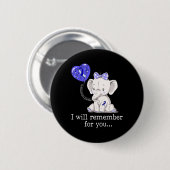 Bewustzijn Olifant 1 Ronde Button 5,7 Cm (Voorkant /achterkant)