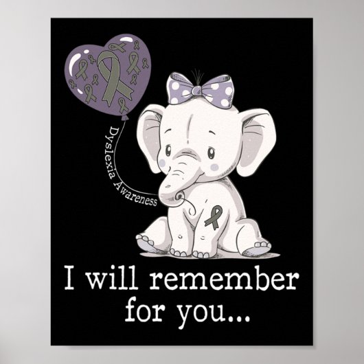 Bewustzijn olifant poster (Voorkant)