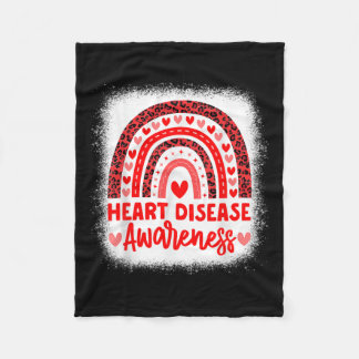 Bewustzijn op het gebied van hartziekte Maand van  Fleece Deken