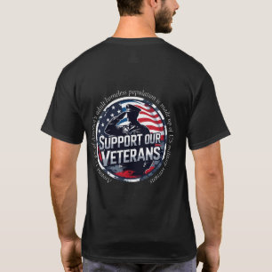 Bewustzijn over dakloze veteranen t-shirt