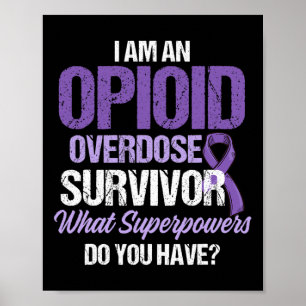 Bewustzijn overdosis Overlevende strijder 36 Poster