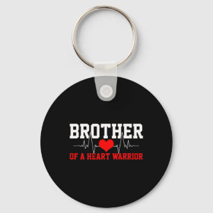 Bewustzijn Shirt Heartbeat Warrior Brother Gift Sleutelhanger