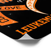 Bewustzijn Trotse moeder van een leukemie krijger Poster (Hoek)