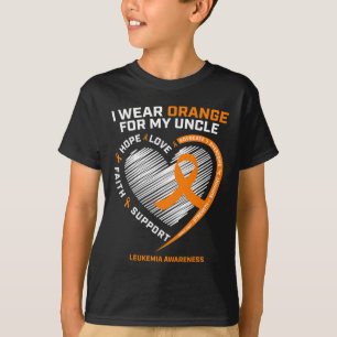 Bewustzijn Uncle Mannen vrouwen Kinder leukemie T-shirt