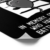 Bewustzijn van ballonoverdosering poster (Hoek)