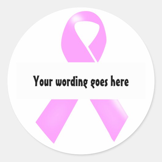 Bewustzijn van borstkanker | personaliseren ronde sticker (Voorkant)
