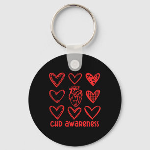 Bewustzijn van CHD Anatomische Hartziekte Bewustzi Sleutelhanger