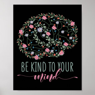Bewustzijn van de psychische gezondheid poster