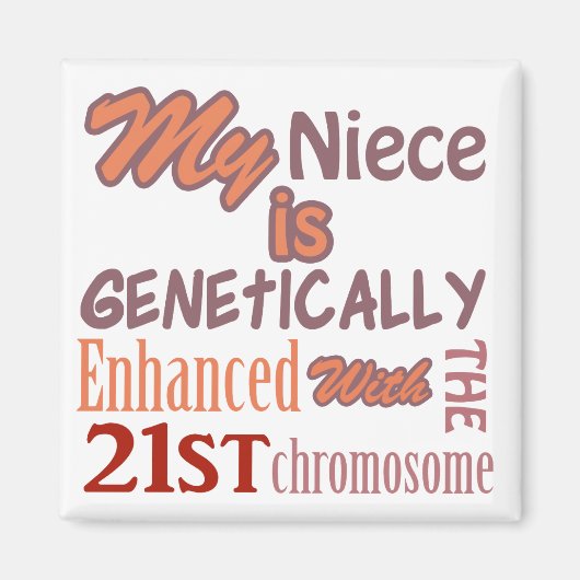 Bewustzijn van downsyndroom magneet (Voorkant)