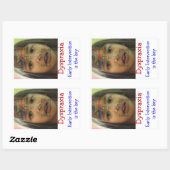 Bewustzijn van dyspraxie rechthoekige sticker (Vel)