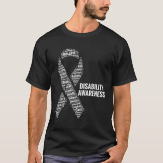 Bewustzijn van een beperking Respect Toegankelijkh T-shirt
