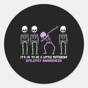 Bewustzijn van epilepsie Het is oké om een beetje Ronde Sticker